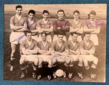 Man United 1958: Autographed 16 X 12 Photo, Depicting Manchester United's 1958 Fa Cup Final Team