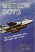 WW2 MULTI-SIGNED Steve Bond Book Titled' Meteor Boys' First Edition, 8 signatures including, Robin