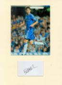 Football Oscar 16x12 overall Chelsea mounted signature piece includes signed album page and a colour