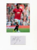 Football Antonio Valencia 16x12 overall Manchester United mounted signature piece includes signed