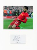 Football Emre Can 16x12 overall Liverpool mounted signature piece includes signed album page and a