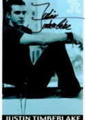 Justin Timberlake signed 7x5 colour promo photo. Good condition. All autographs come with a