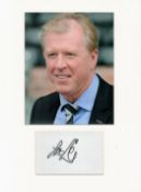 Football Steve McClaren 16x12 overall mounted signature piece includes signed album page and a