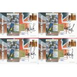 Trade lot five 2010 Linford Christie signed Medal Heroes covers dedicated to his Gold and Silver