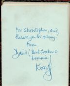 Autograph Book with Signatures inc Norman Wisdom, David Kossoff, Kenneth More, Van Johnson, John