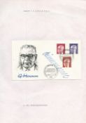 Gustav Walter Heinemann was a German politician signed on his own 1971 German FDC, fixed to