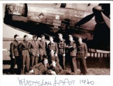 WW2 Flt Lt Wladyslaw Lapot handsigned 6x5 black and white photo was taken in 1940 300 Polish