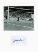 Football Gordon Banks 16x12 overall England mounted signature piece includes signed album page and a