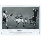 Football. Nat Lofthouse Signed 16x12 black and white photo. Autographed Editions, Limited