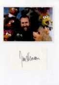 Jim Henson 12x8 signature piece includes signed album page and a superb colour muppet photo