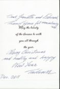 WW2 Fighter Pilot Tadeusz Karnkowski handsigned Christmas Card Dedicated Signed December 2011.