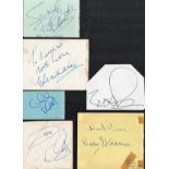 1960s Music Collection six vintage autograph album pages signed by Ray Ellington, Billy J Kramer