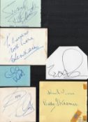 1960s Music Collection six vintage autograph album pages signed by Ray Ellington, Billy J Kramer