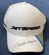 Bernhard Langer signed Taylor Made Jet Speed golf cap. German professional golfer. He is a two-