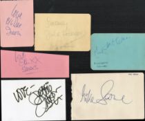 1960s Music Collection six vintage autograph album pages signed by Alma Cogan with Elizabeth Sellars