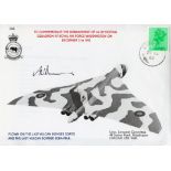 Adrian Sumner signed flown cover commemorating the disbandment of 44 squadron. Force Waddington on