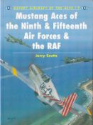 Signed Book Mustang Aces of the Ninth and Fifteenth Air Forces and the RAF by Jerry Scutts 1995