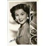 Mitzi Gaynor signed 7x5 black and white vintage photograph. Gaynor (b. 1931) American Hollywood