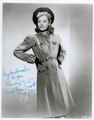 Martha Scott signed 10x8 black and white photo dated 1991. Good condition. All autographs come