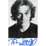 James Bond, Toby Stephens signed 6x4 black and white photograph. Stephens (born 21 April 1969) is an