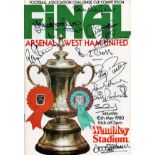 West Ham United 1980, Official Programme For The 1980 Fa Cup Final, A 1-0 Victory Over Arsenal,