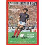 Willie Miller 1981, Official Programme For Miller's Testimonial, Aberdeen V Tottenham In 1981,
