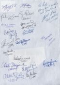 Radio show, The Archers multi-signed A4 sheet featuring stars of the BBC Radio 4 show from 2001