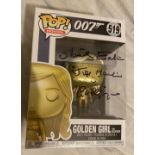 007 James Bond Funko Pop Vinyl - James Bond - Golden Girl - signed In Person by Shirley Eaton who