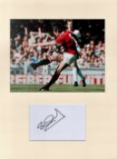 Football Stuart Pearson 16x12 overall Manchester United mounted signature piece includes a signed