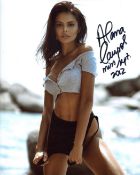 Playboy model Alana Campos signed 8x10 photo. Good condition. All autographs come with a Certificate