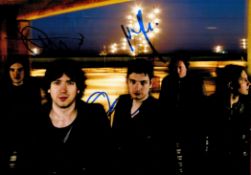 Snow Patrol multi signed 12x8 colour photo signature include all five band members. Good