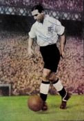 Alf Ramsey signed 8x6 England colour magazine photo pictured during his playing days. Sir Alfred