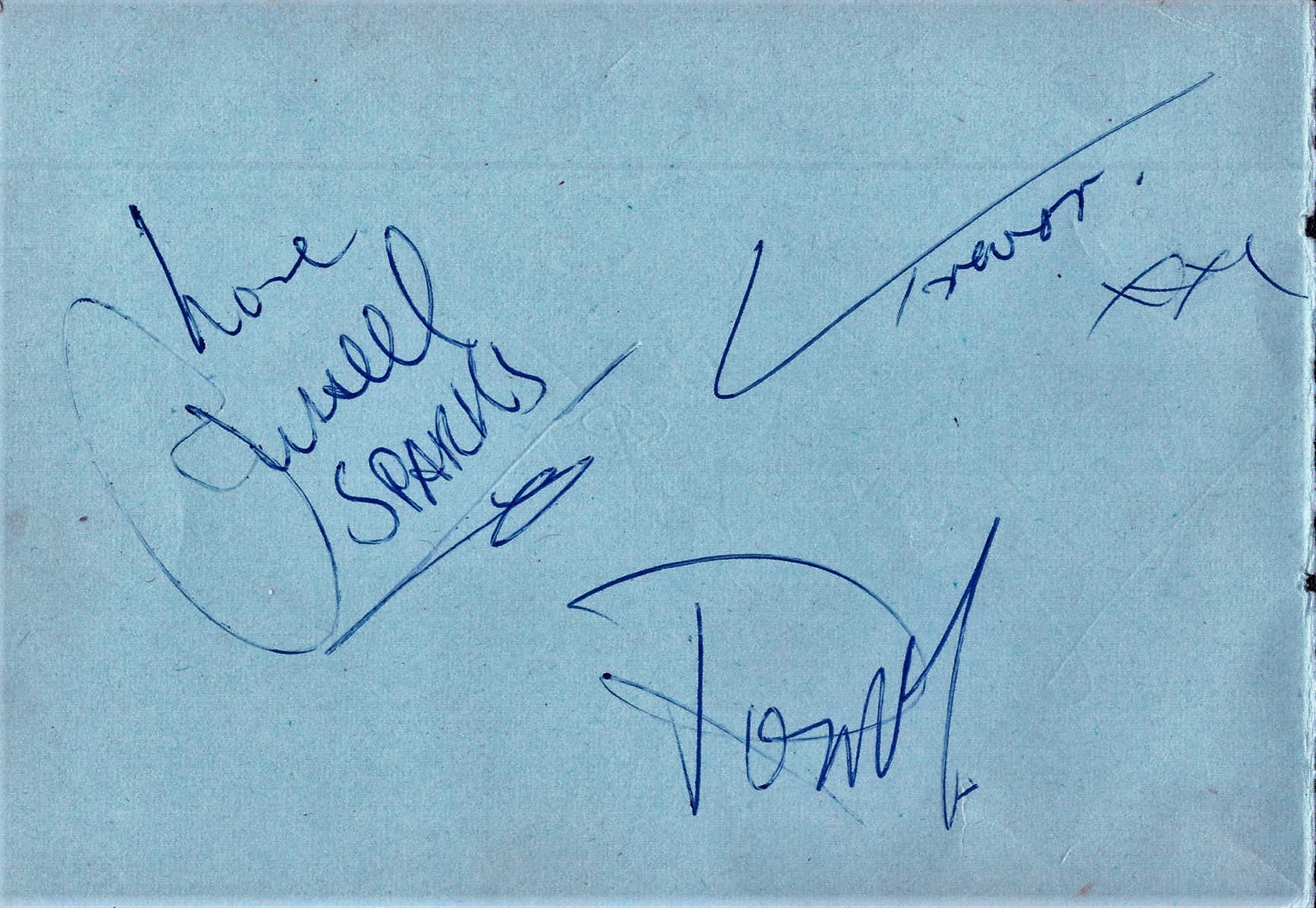 Music Tom Jones signed autograph album page with three Sparks band members on back inc Russell. Good - Image 2 of 2
