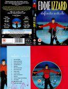 Eddie Izzard signed DVD from his Definite Article Live show. This item features 3 signature, one