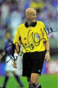 Pierluigi Collina signed 6x4 colour photograph. Collina (born 13 February 1960) is an Italian former