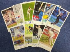 New Zealand 10 signed 6x4 colour photo cards featuring players past and present signatures include