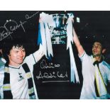 Football. Tottenham Hotspurs FC Steve Perryman and Ossie Ardiles Signed 16x12 colour photo. Photo