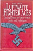 Multi-Signed Book Luftwaffe Fighter Aces by Mike Spick 1996 First Edition Hardback Book Multi-Signed