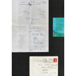 Reg Kray collection of signed letter and typed poems two inscribed. Good condition. All autographs