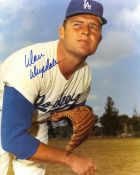 Baseball legend Don Drysdale signed L A Dodgers 8x10 photo, very scarce. Good condition. All