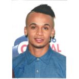 Singer Aston Merrygold signed 12x8 colour photo in excellent condition. Aston Iain Merrygold is an