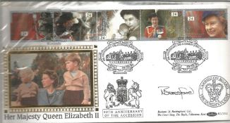 Wg Cdr Beresford CO Queens Flight signed Benham official BLCS72 FDC to commemorate the 40th