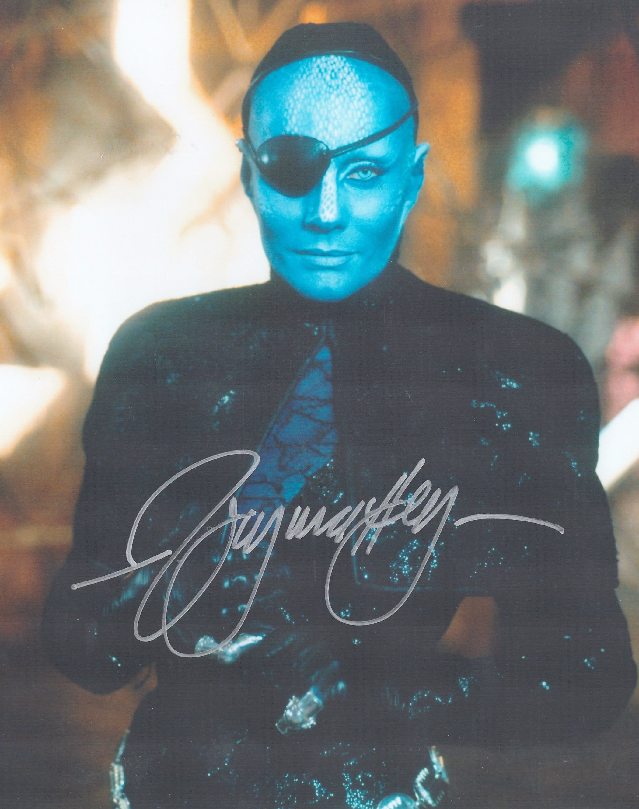 Virginia Hey as Blue from Farscape 10x8 coloured photo signed. Good condition. All autographs come