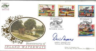 David Ingman Chairman British Waterways signed Benham official BLCS 86 FDC in honour of the