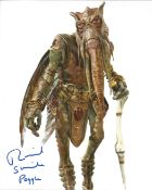 Richard Stride 10x8 signed colour photo as Poggle the Lesser in Star Wars: Episode III Revenge of