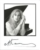 Nina Kavtaradze Signed 10 x 8 inch Black And White Photo. Nina Kavtaradze is a Russian pianist who