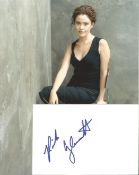 Reiko Aylesworth Signed 6x4 White Card With 10 x 8 inch Colour Photo. Good condition. All autographs