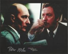 Peter Miles signed 10x8 colour image. Taken from Peters time on The Whistle Blower. Good