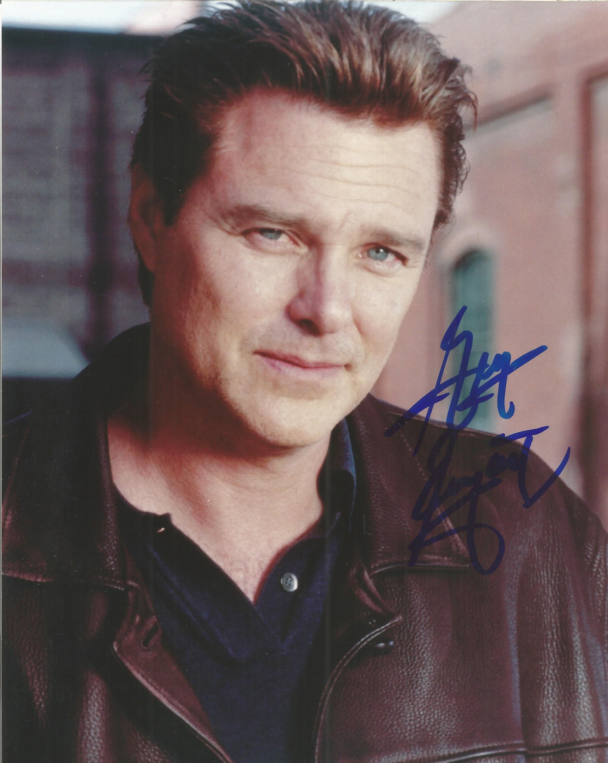 Greg Evigan actor signed colour photo 10 x 8 inch. Gregory Ralph Evigan is an American film,