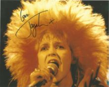 Toyah Wilcox 10x8 signed colour photo. Toyah Ann Willcox is an English musician, actress, and TV